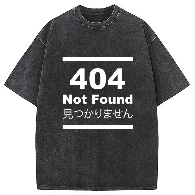 Modecanvas 404 Not Found Japanese Washed T-Shirt