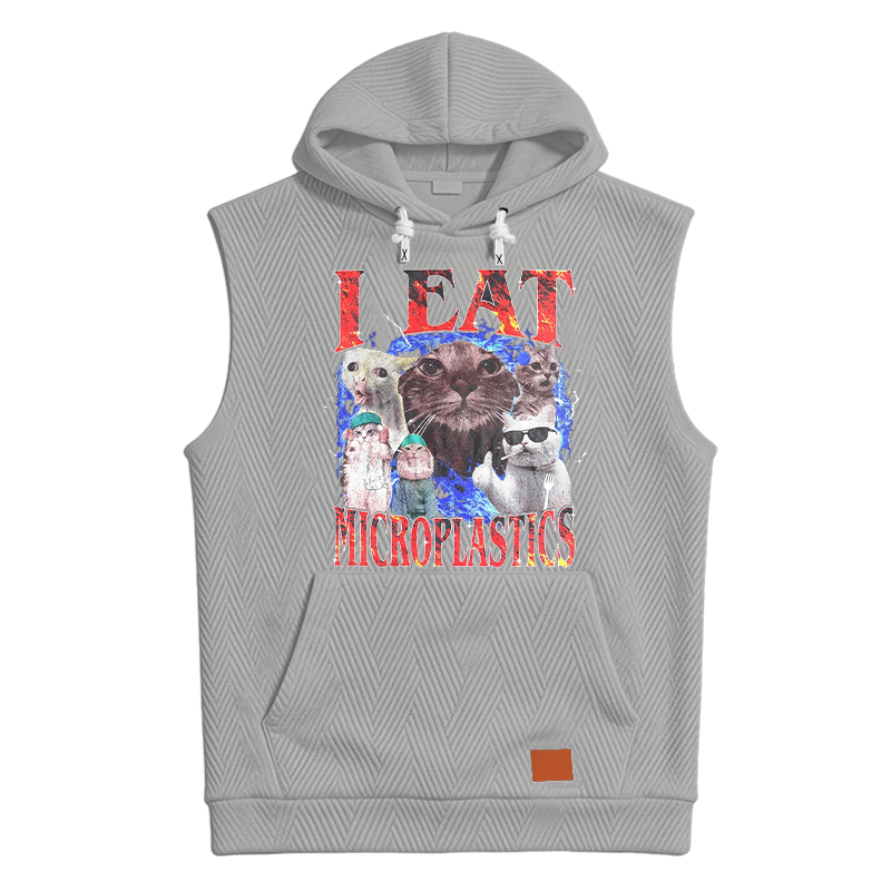 Modecanvas I Eat Microplastics Hooded Tank