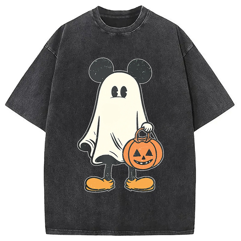 Modecanvas Halloween Mickey Washed T-Shirt