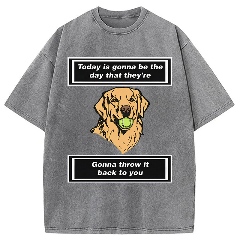 Modecanvas Back to You DTG Printing Washed T-Shirt