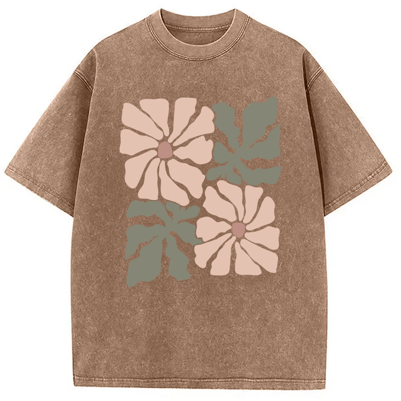 Modecanvas Boho Wildflower Washed T-Shirt