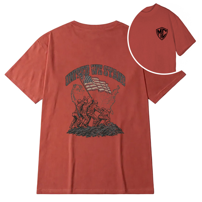 Modecanvas United We Stand DTG Printing Back Classic T-Shirt