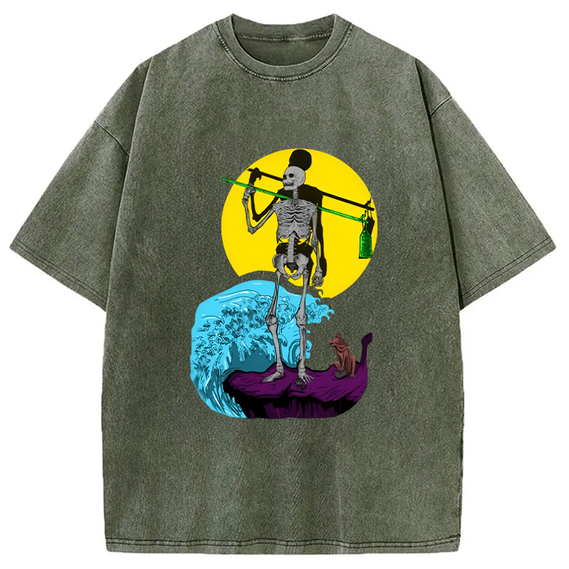 Modecanvas The Fool Tarot Washed T-Shirt