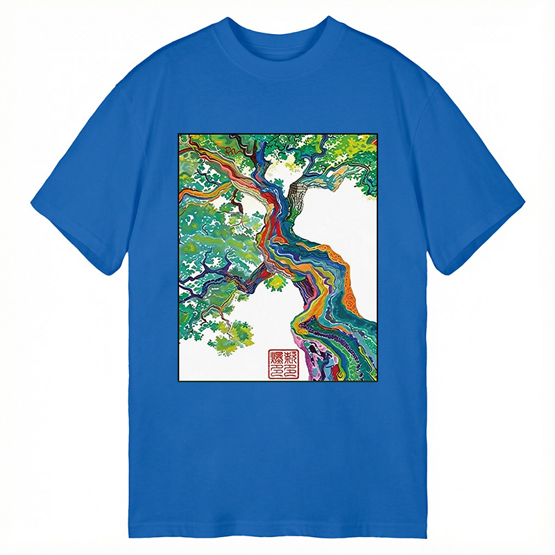 Modecanvas Colorful Magic Tree DTG Printing Classic T-Shirt-modecanvas