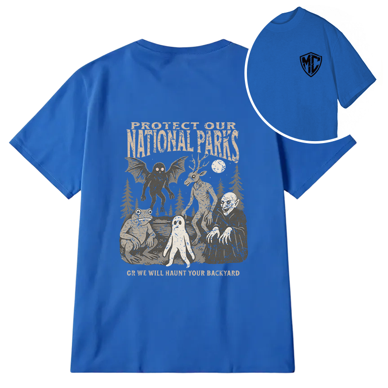 Modecanvas We Will Hurt Your Backyard DTG Printing Back Classic T-Shirt