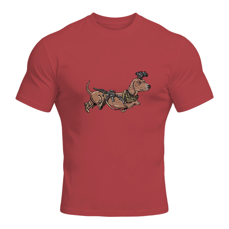 Modecanvas Dachshund Sniper DTG Printing Classic T-Shirt