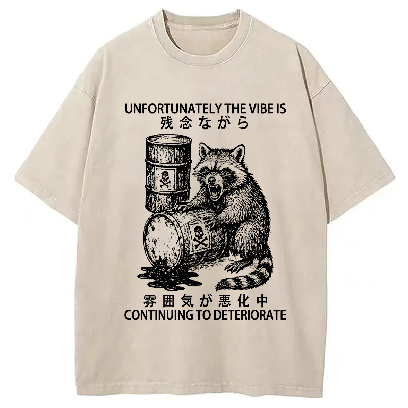 Modecanvas The Vibe Is Continuing To Deteriorate Japan Washed T-Shirt