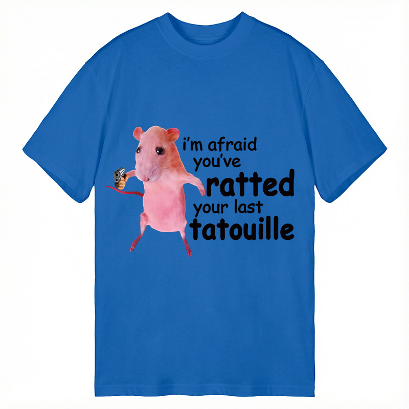 Modecanvas Funny Pink Rat Meme DTG Printing Classic T-Shirt-modecanvas