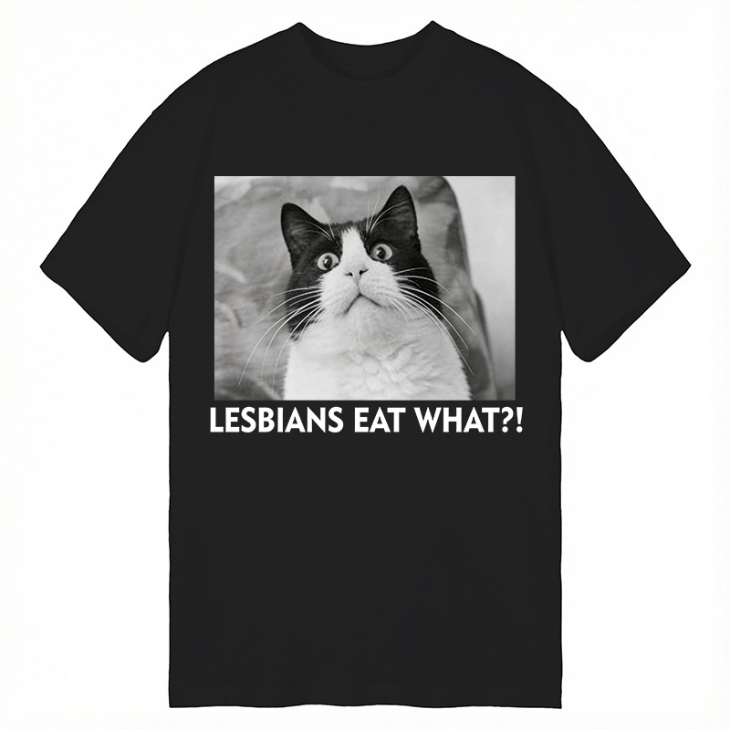 Modecanvas LESBIANS EAT WHAT!? DTG Printing Classic T-Shirt-modecanvas