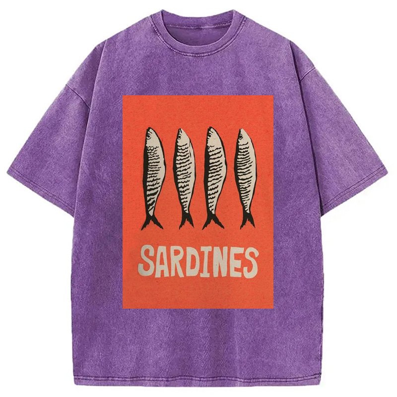 Modecanvas Sardines Japanese Washed T-Shirt
