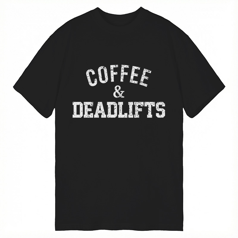 Modecanvas Coffee and Deadlifts DTG Printing Classic T-Shirt