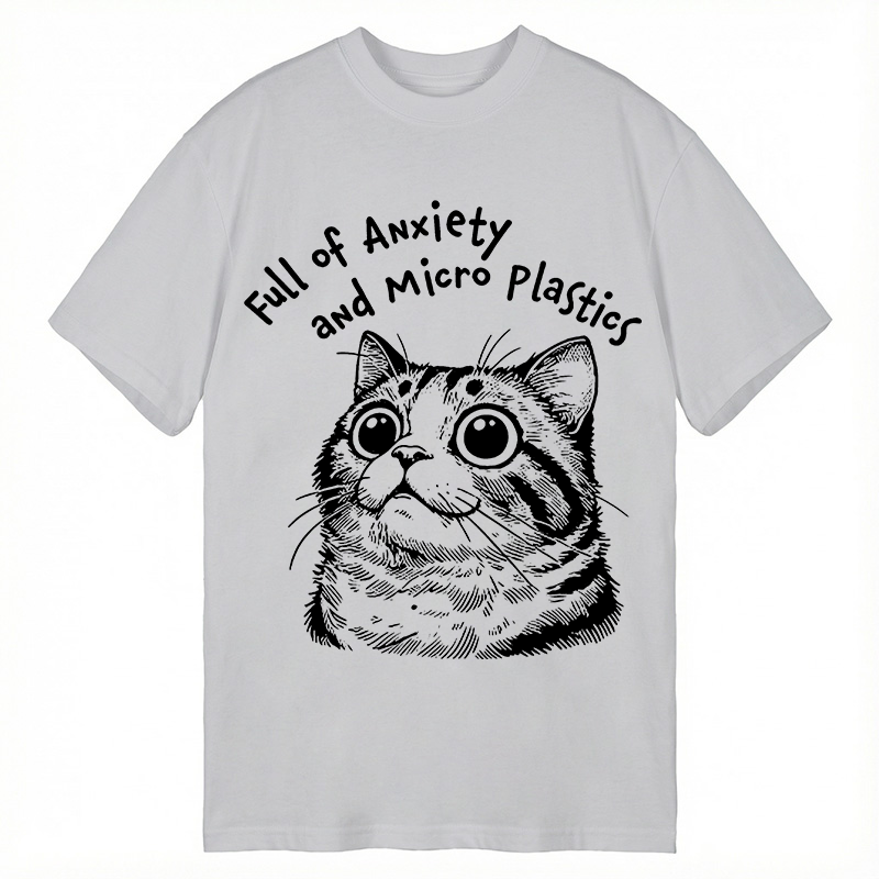 Modecanvas Full of Anxiety and Microplastics DTG Printing Classic T-Shirt-modecanvas