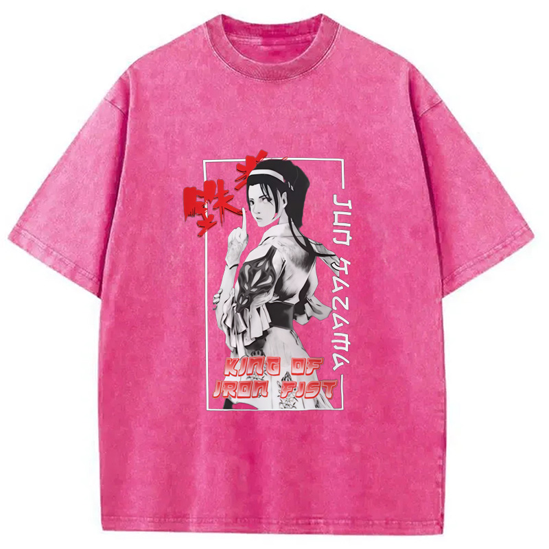 Modecanvas TEKKEN Jun Kazama Washed T-Shirt