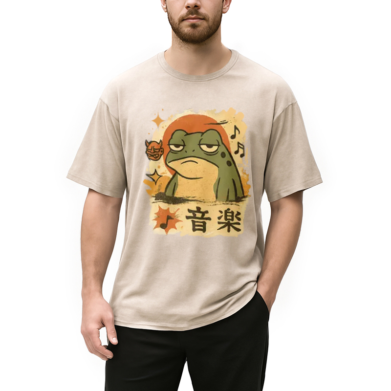 Modecanvas Unimpressed Frog Japanese Washed T-Shirt