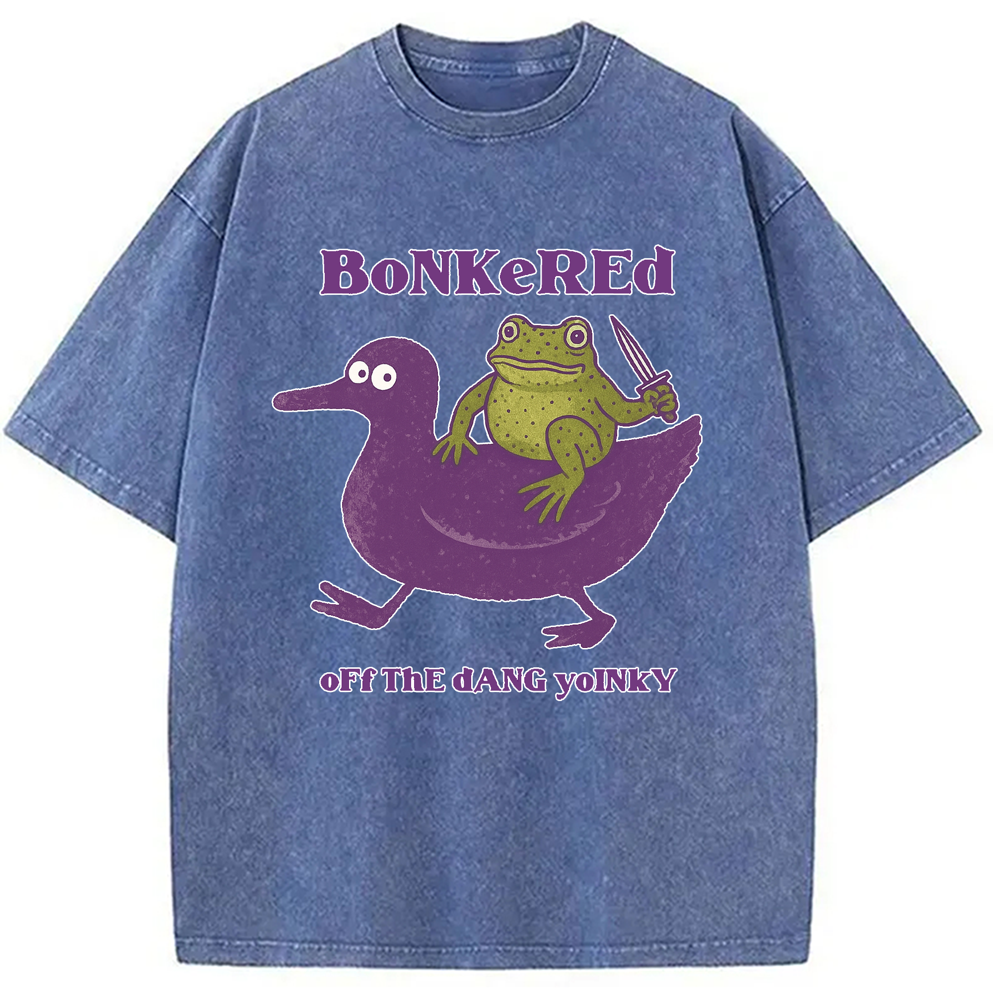 Modecanvas Bonkered of The Dang Yoinky Goose Washed T-Shirt