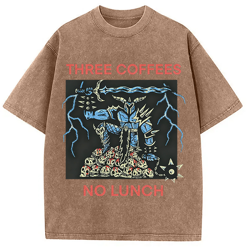 Modecanvas That Defeats Skeletons DTG Printing Washed T-Shirt
