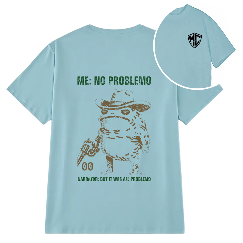 Modecanvas No Problemo Frog DTG Printing Back Classic T-Shirt