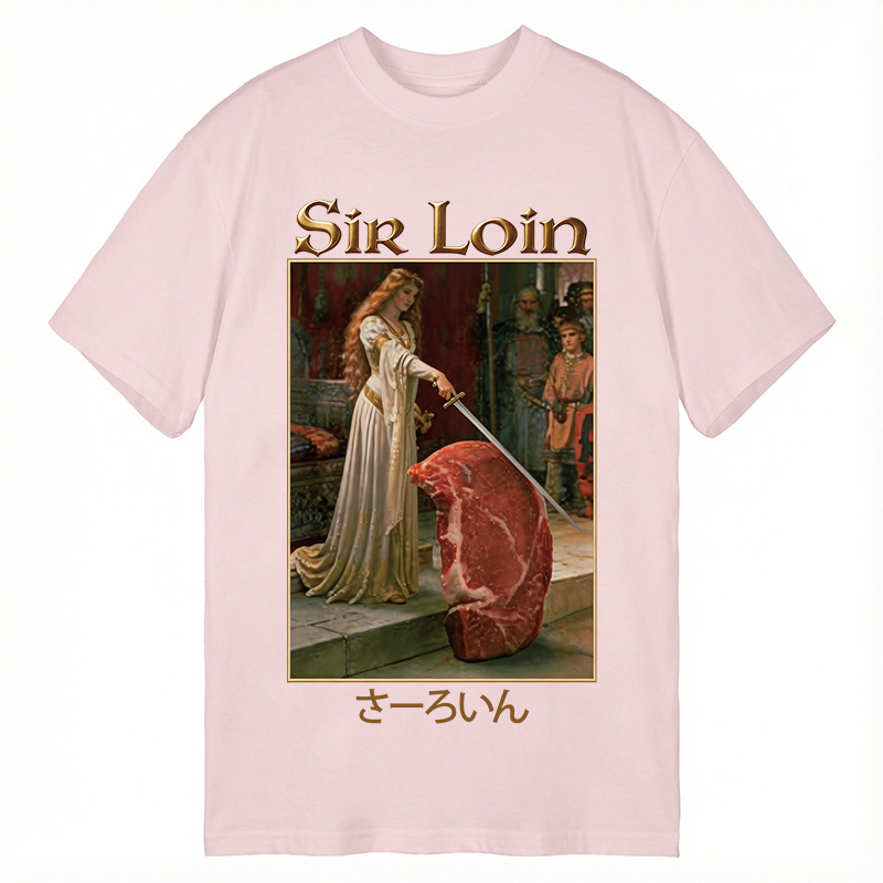 Modecanvas Sir Loin Sirloin Steak Meme DTG Printing Classic T-Shirt-modecanvas