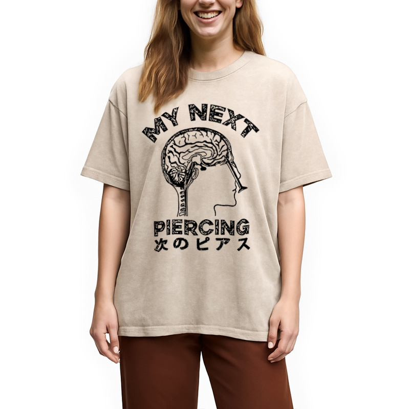 Modecanvas Next Piercing Surgery Washed T-Shirt