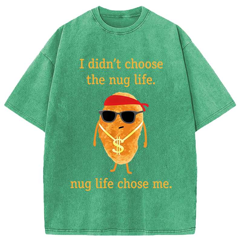 Modecanvas Funny Nugget DTG Printing Washed T-Shirt