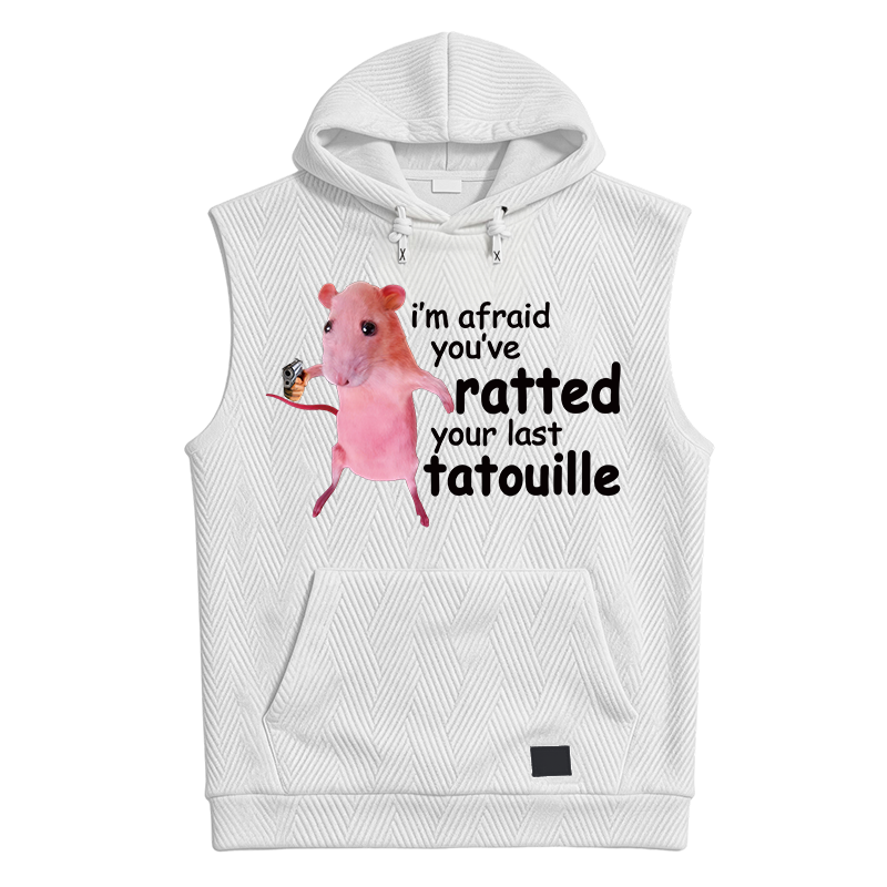 Modecanvas Funny Pink Rat Meme Hooded Tank