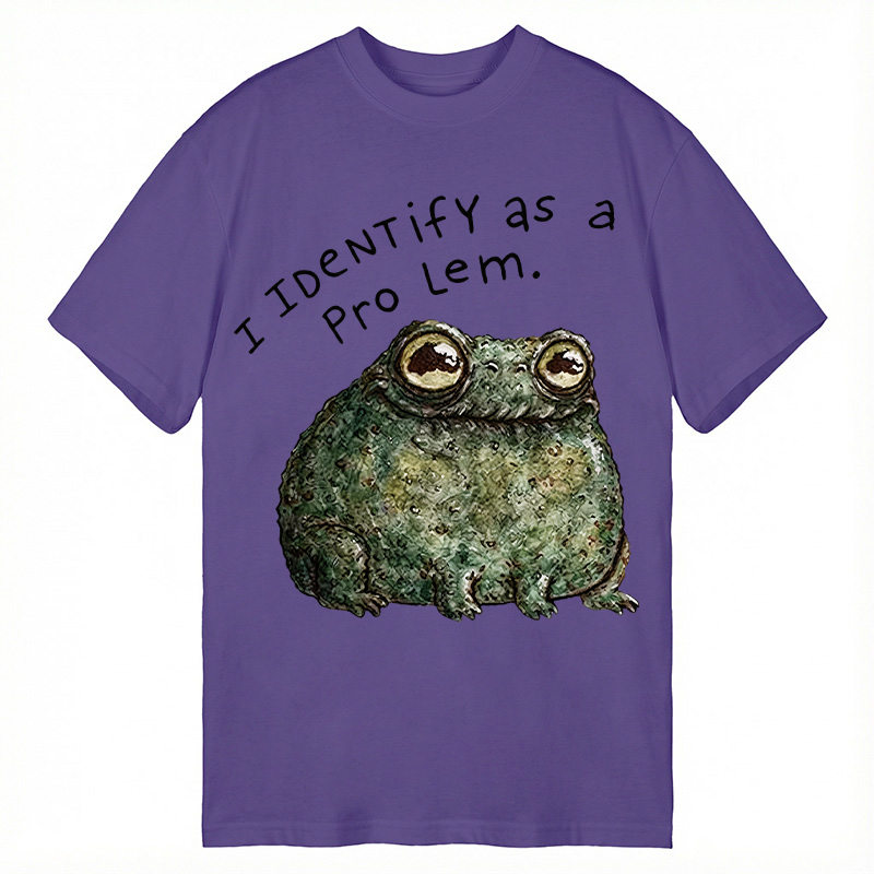 Modecanvas Sarcastic Frog Self Deprecating DTG Printing Classic T-Shirt-modecanvas