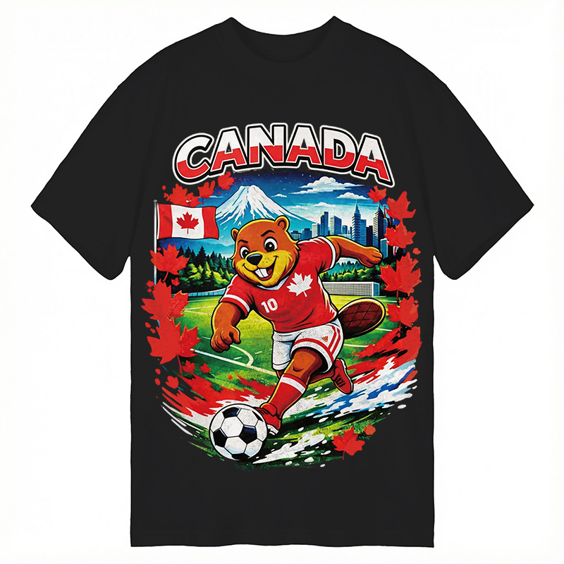 Modecanvas Canada Soccer DTG Printing Classic T-Shirt-modecanvas
