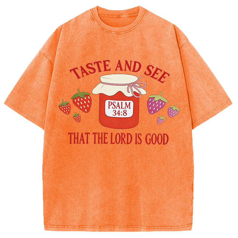 Modecanvas Taste and See DTG Printing Washed T-Shirt