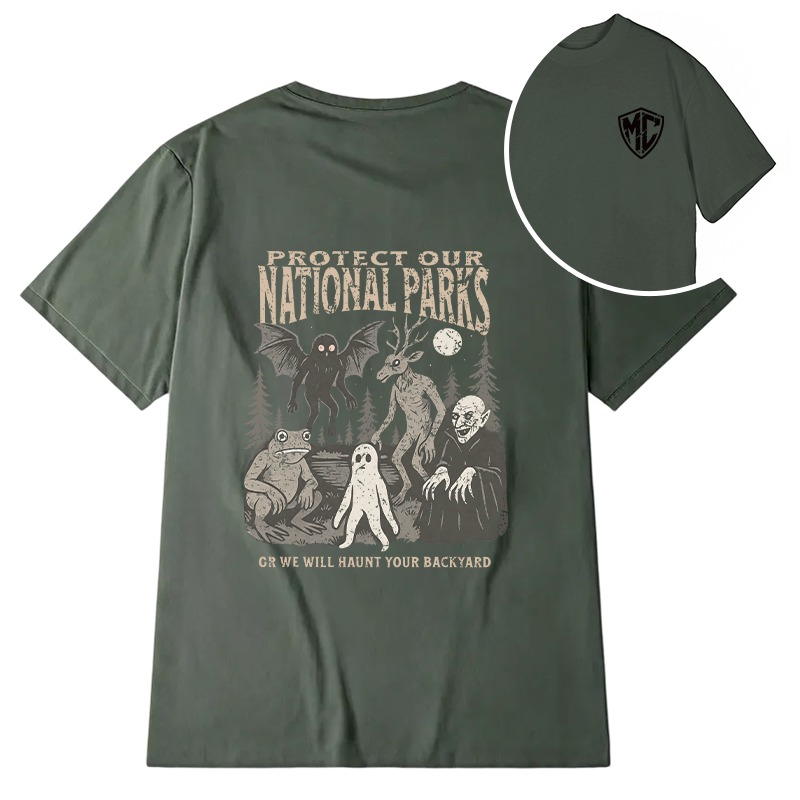 Modecanvas We Will Hurt Your Backyard DTG Printing Back Classic T-Shirt