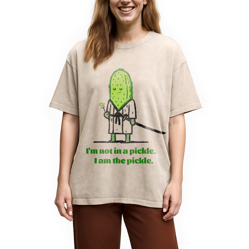 Modecanvas Cucumber Samurai Washed T-Shirt