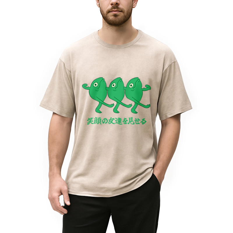 Modecanvas Show Your Smiling Washed T-Shirt
