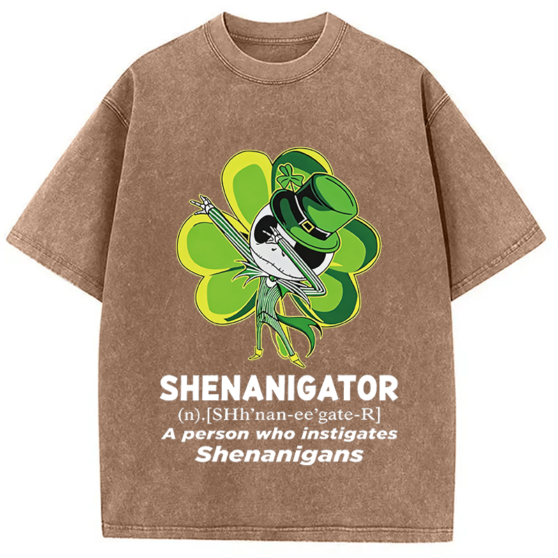 Modecanvas Shenanigator A Person DTG Printing Washed T-Shirt