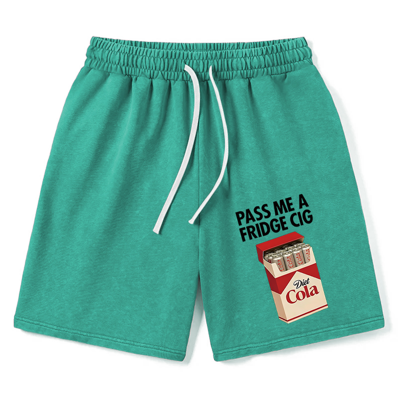 Modecanvas I Need A Diet Cola Washed Short