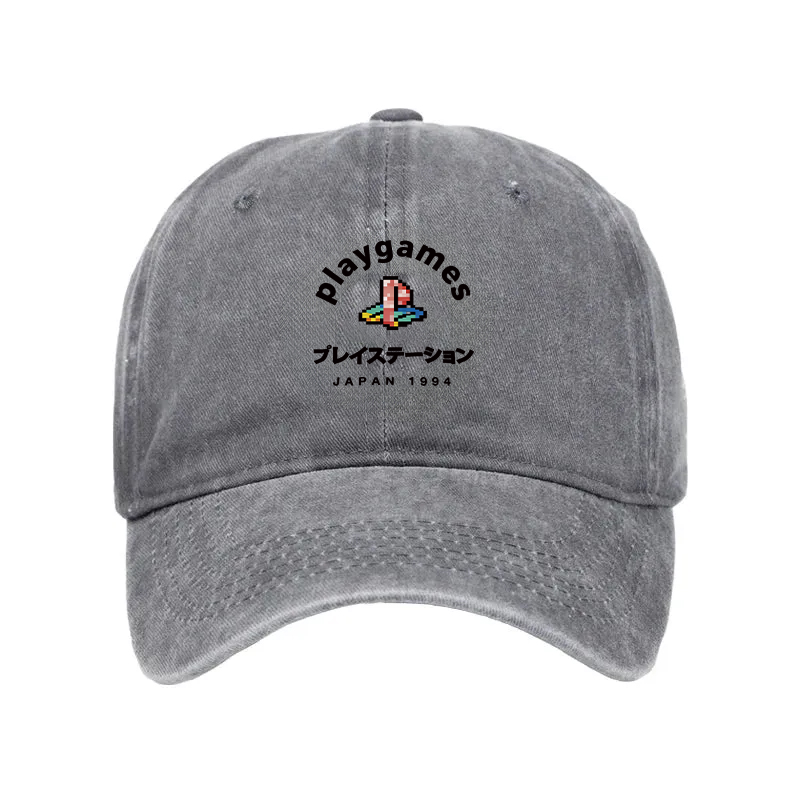 Modecanvas Play Games Japan Washed Cap-modecanvas