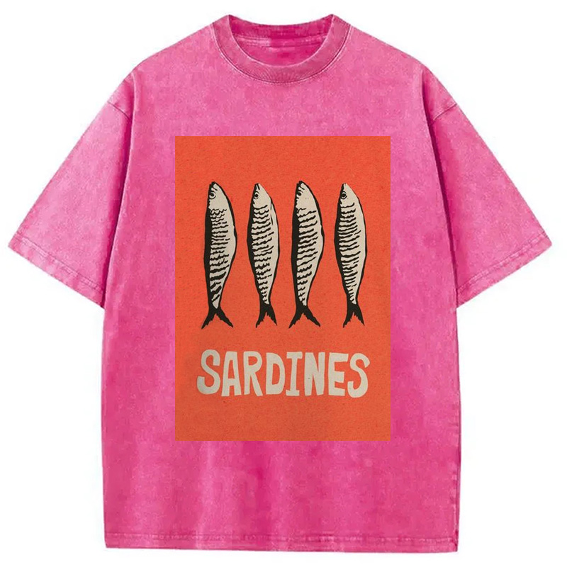 Modecanvas Sardines Japanese Washed T-Shirt