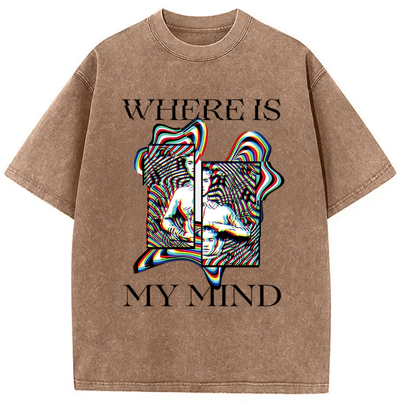 Modecanvas Psychedelic Rave Fashion DTG Printing Washed T-Shirt