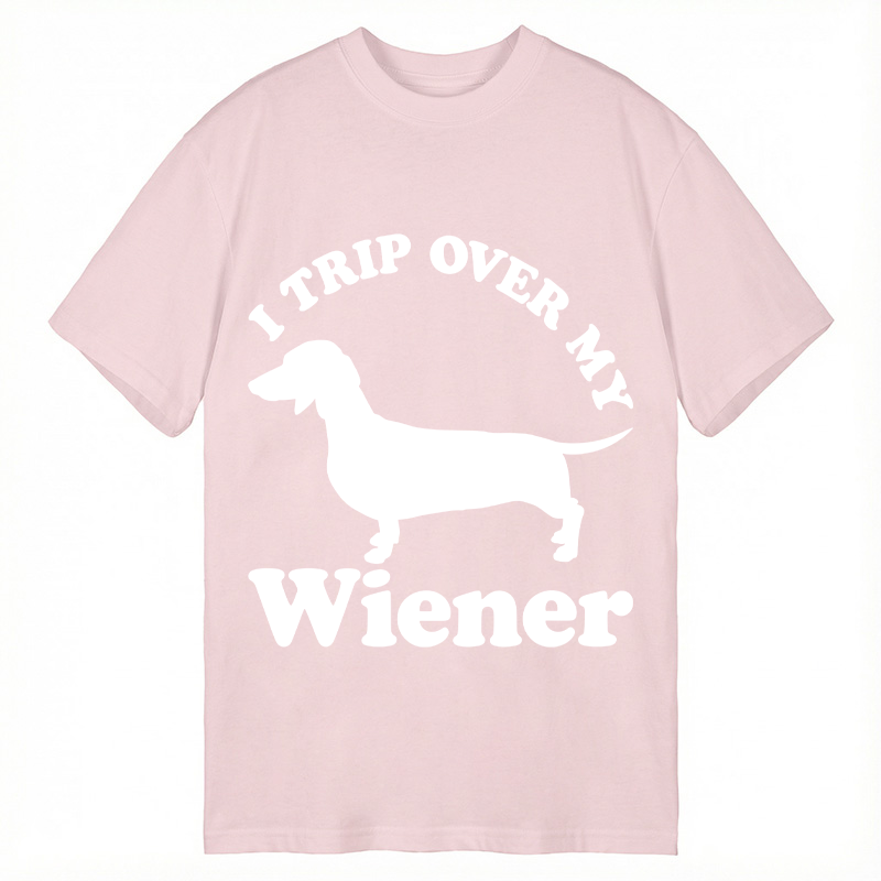 Modecanvas I Trip Over My Wiener DTG Printing Classic T-Shirt-modecanvas