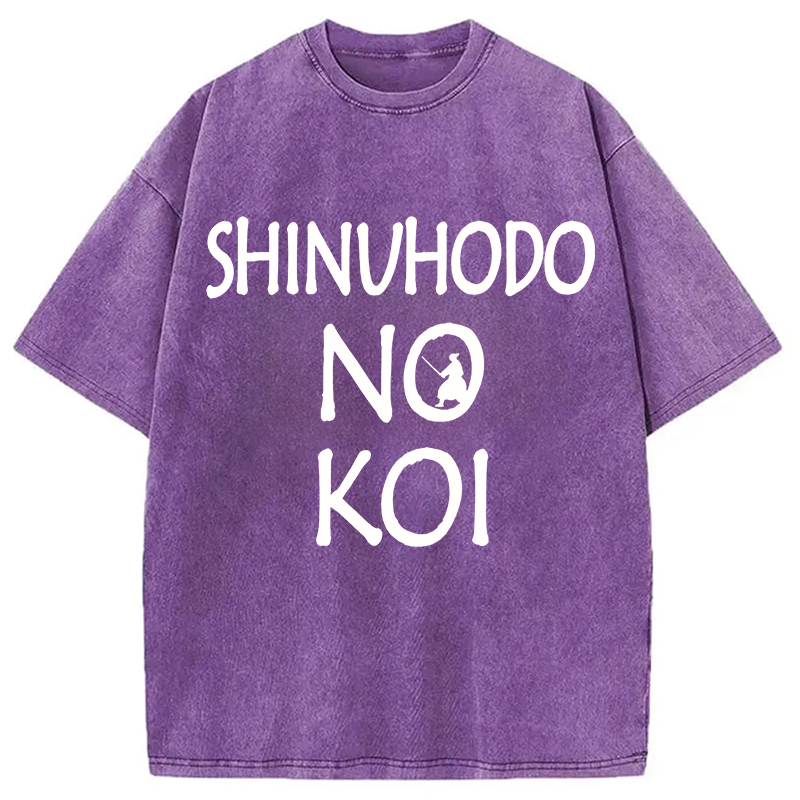 Modecanvas No Koi DTG Printing Washed T-Shirt