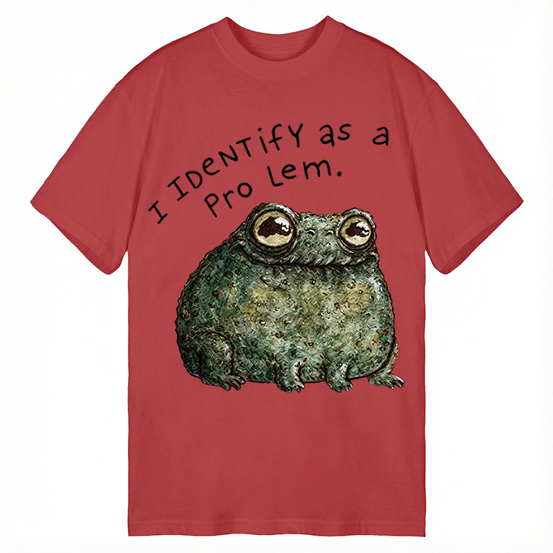 Modecanvas Sarcastic Frog Self Deprecating DTG Printing Classic T-Shirt-modecanvas