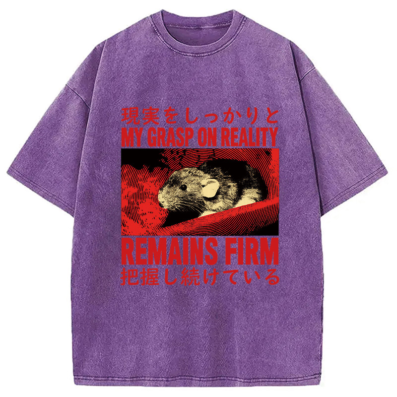 Modecanvas Grasp on Reality Rat Washed T-Shirt