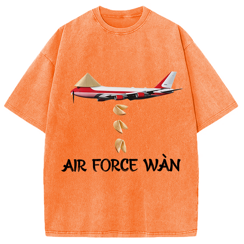 Modecanvas Air Force Wan DTG Printing Washed T-Shirt