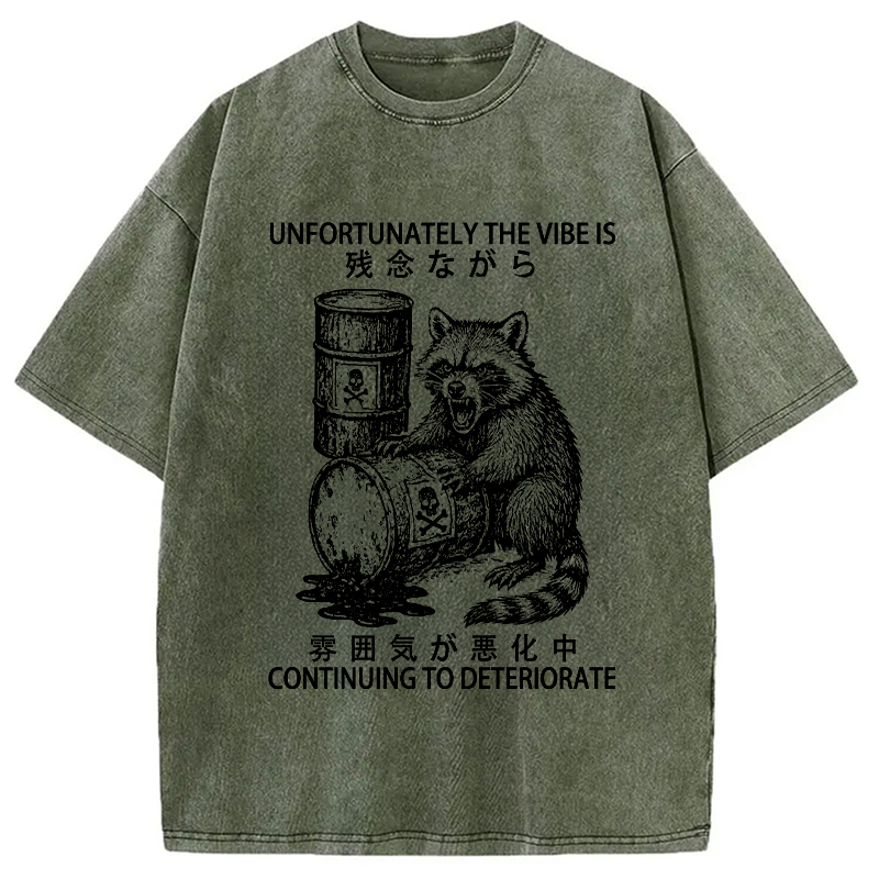 Modecanvas The Vibe Is Continuing To Deteriorate Japan Washed T-Shirt