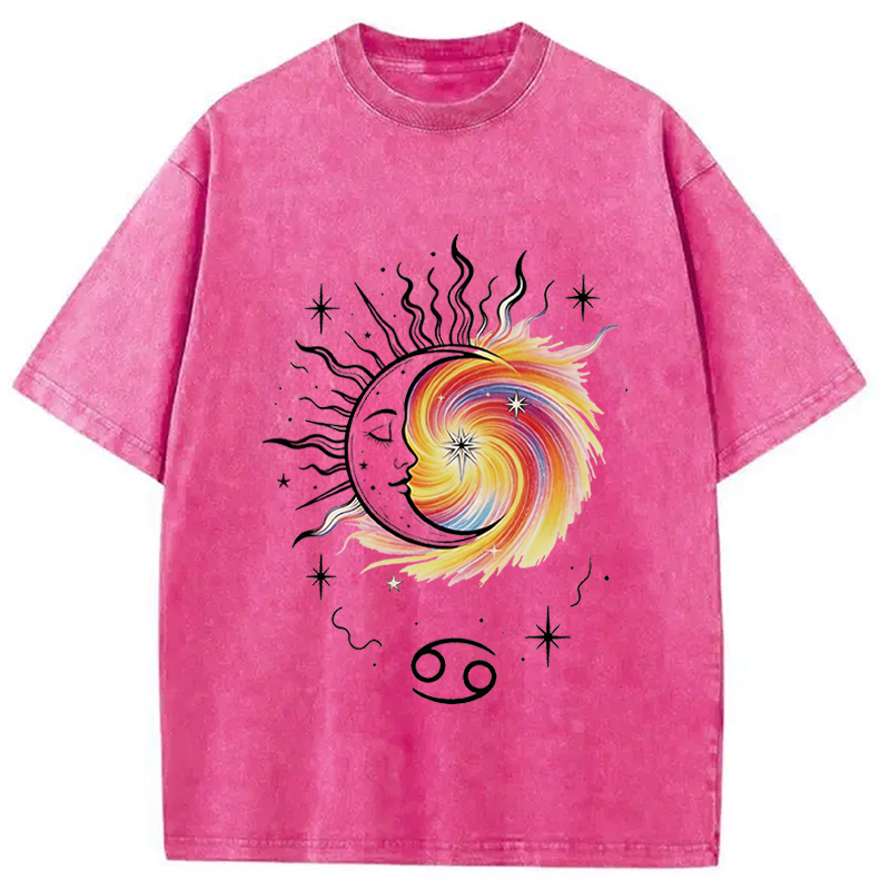 Modecanvas Balance Of Light And Soul? DTG Printing Washed T-Shirt