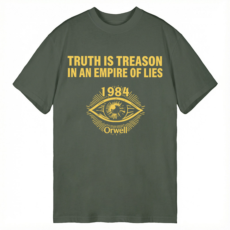 Modecanvas 1984 Orwell DTG Printing Classic T-Shirt-modecanvas