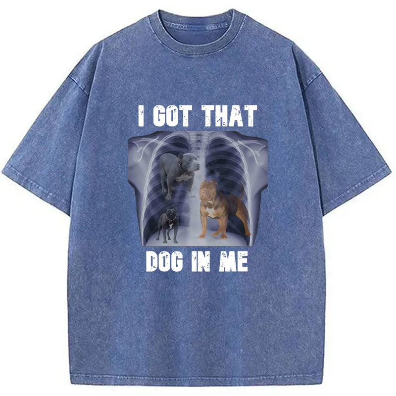 Modecanvas I Got That Dog In Me Washed T-Shirt