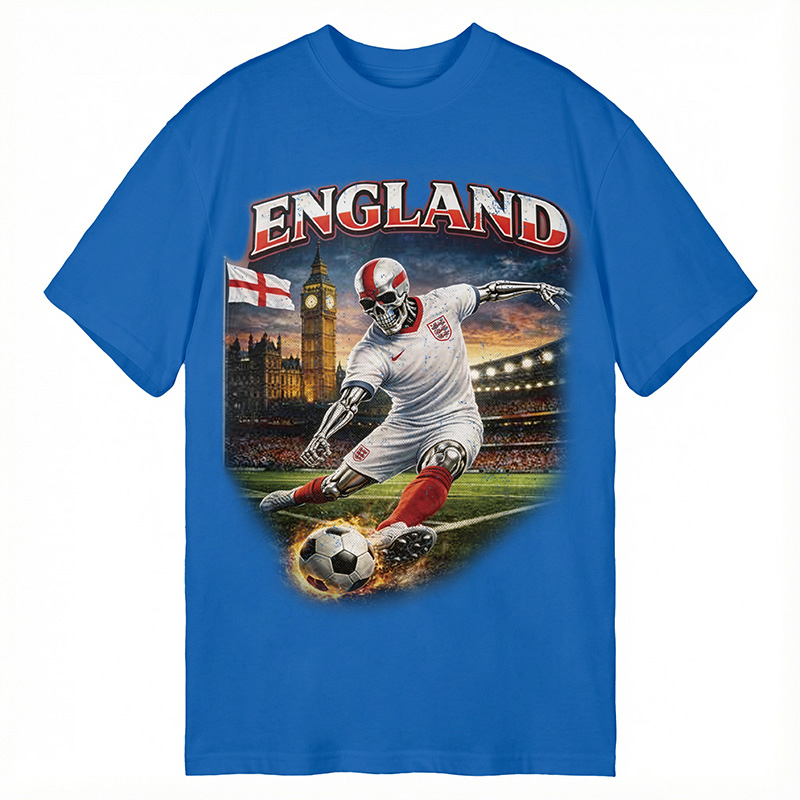 Modecanvas England Soccer DTG Printing Classic T-Shirt-modecanvas