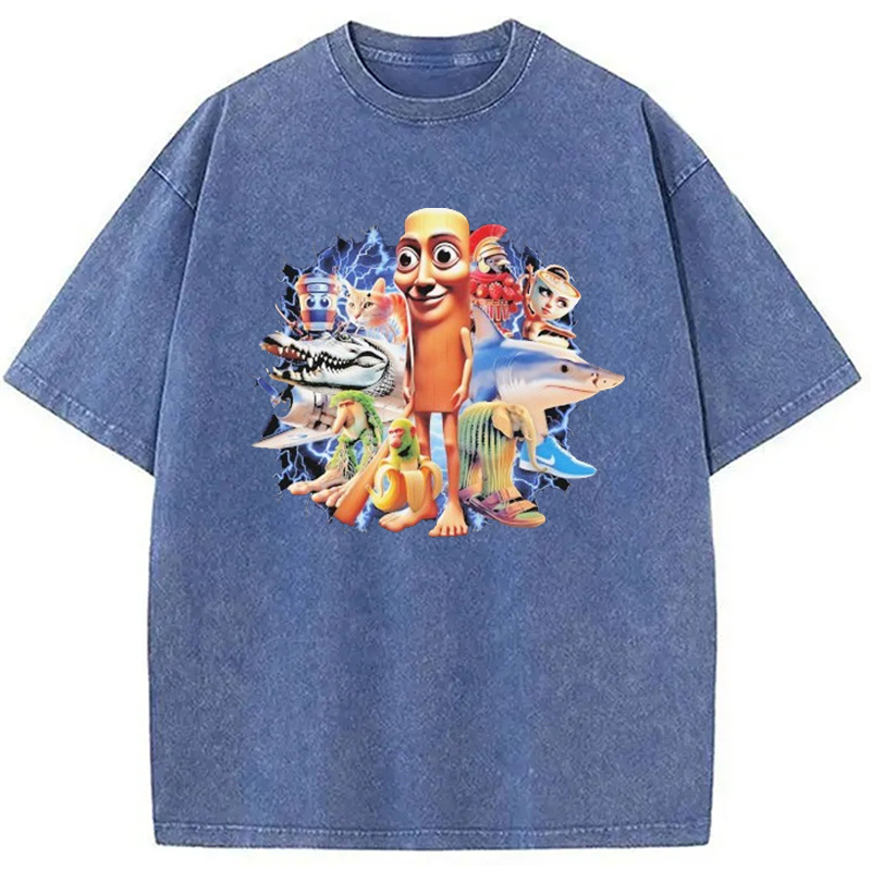 Modecanvas Tung Tung Tung Washed T-Shirt