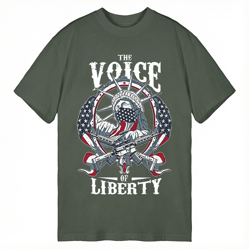 Modecanvas The Voice Of Liberty DTG Printing Classic T-Shirt-modecanvas