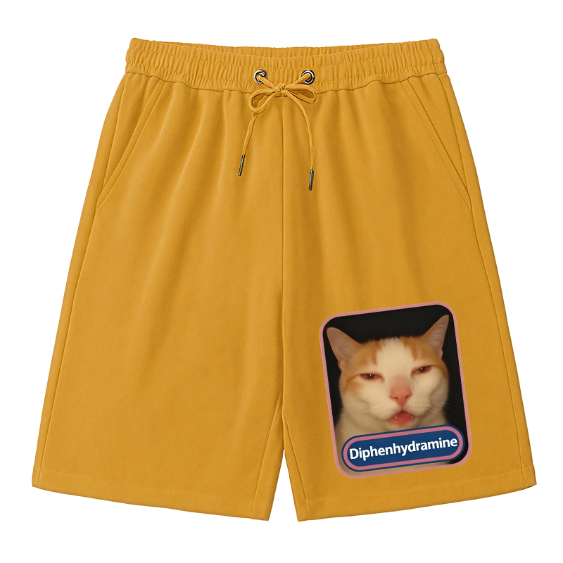 Modecanvas Pink Diphenhydramine Meme Cat Classic Short