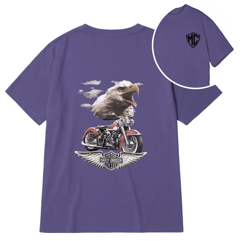 Modecanvas Harley Davidson DTG Printing Back Classic T-Shirt